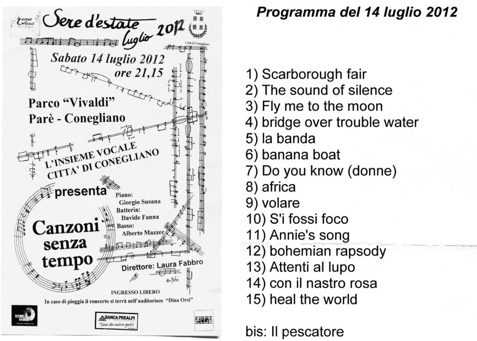 Le Canzoni Senza Tempo 2012