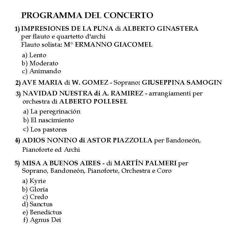 Programma Nuovo Anno 2018