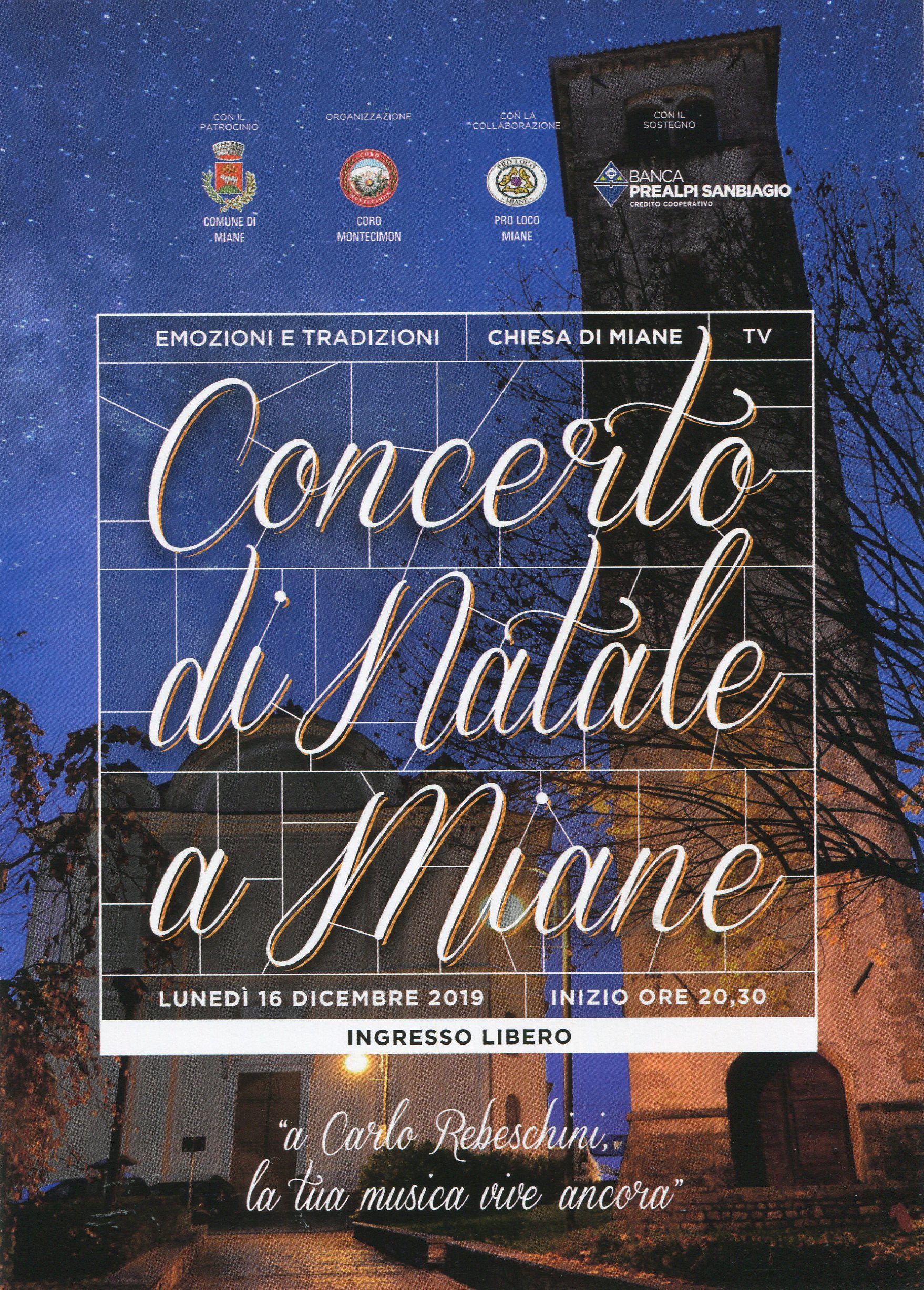 Concerto di Natale 2019 Miane