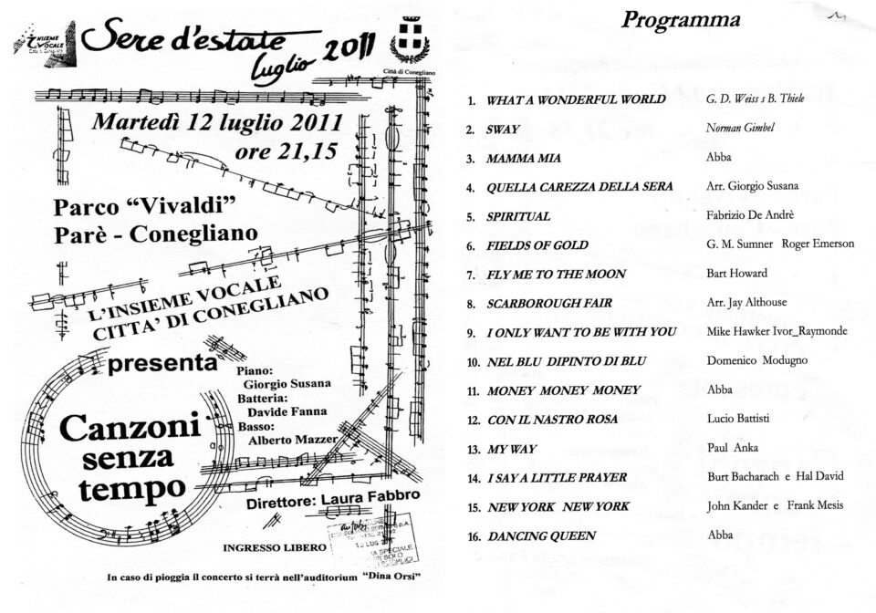 Canzoni Senza Tempo 12 lug 2011