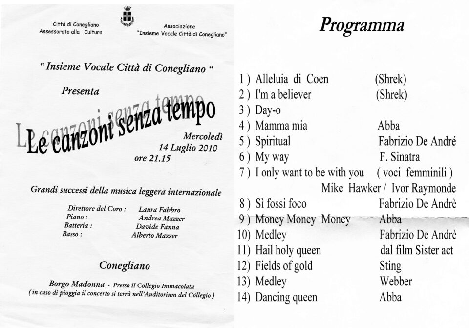 Canzoni Senza Tempo 14 lug 2010